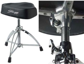 Double braced Professional drum throne, with saddle (ST-DT-220RM)
