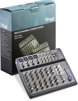 Multi-channel stereo mixer with 2-4 mono & 2-4 stereo input channels (ST-SMIX 4M4S D US)