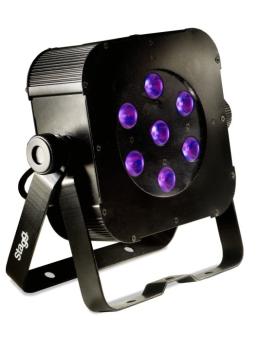 Flat spotlight with 7 x 8W RGBW (4 in 1) LEDs (ST-SLI FLATPAR2-1)