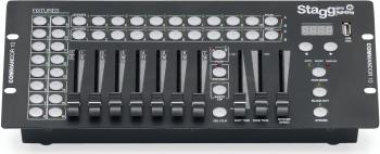 16-fixture DMX light controller with 14 channels per fixture (ST-COMMANDOR 10-1)