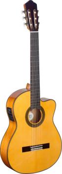4/4 cutaway acoustic-electric flamenco classical guitar with solid spr (AN-CF1246CFI-S)