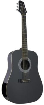 Acoustic Dreadnought Guitar with basswood top, 3/4 model (ST-SW201 3/4 BK)