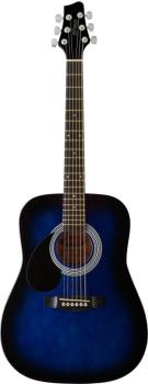Acoustic Dreadnought Guitar with basswood top, 3/4 model, lefthanded (ST-SW201 3/4 LHBLS)