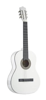 1/4 white classical guitar with basswood top (ST-C505 WH)