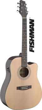 Dreadnought electro-acoustic cutaway concert guitar with FISHMAN pream (ST-SA40DCFI-N)