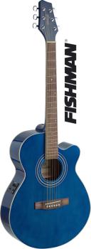 Mini-jumbo electro-acoustic cutaway concert guitar with FISHMAN preamp (ST-SA40MJCFI-TB)